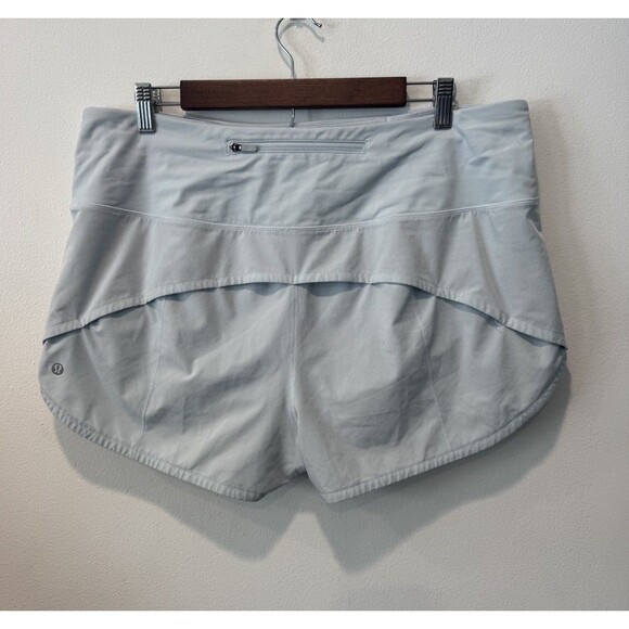 Lululemon Speed Up HR Short 2.5” Lined Size 14 Powder Blue PWBE 30812 - Picture 9 of 9